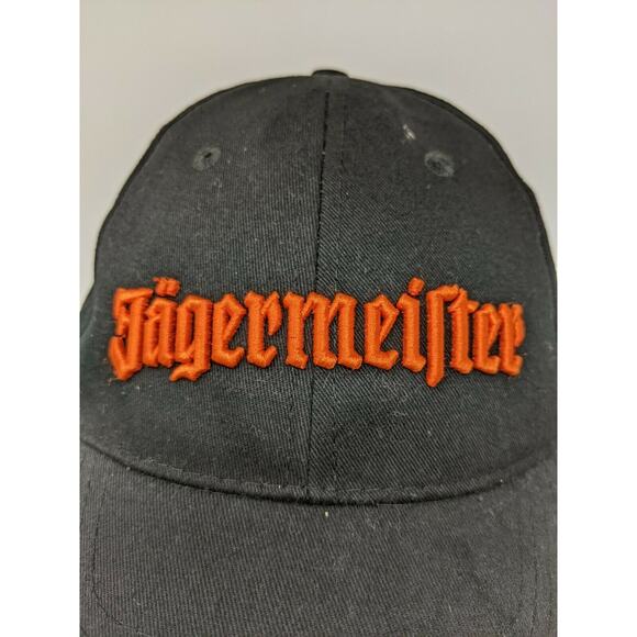Jagermeister Slideback Hat Cap 3D Embroidered Spell Out Front & Embroidered Logo - Picture 3 of 12